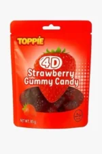 4D Strawberry Gummy Candy 80g (1×16)