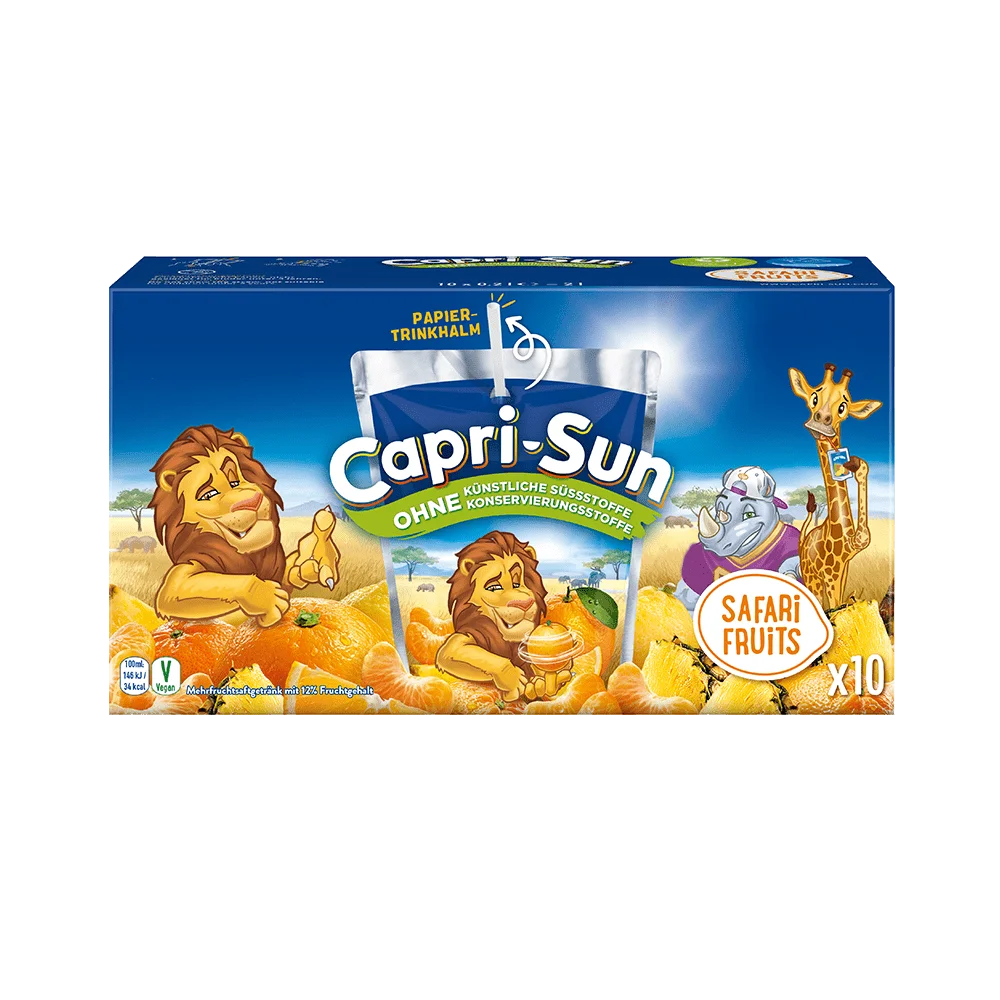 Capri_Sun_Safari_Fruits_EW_10x02l_1000x1000-min Capri-Sun Safari Fruits 10 x 200 ml (1×4) - Afbeelding 1