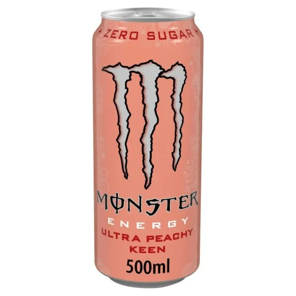 monster-peach-keen Monster Energy Ultra Peachy Keen 500 ml (1×24) - Afbeelding 1