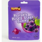 Pealable Purple Grape Gummy 72g (1×10)