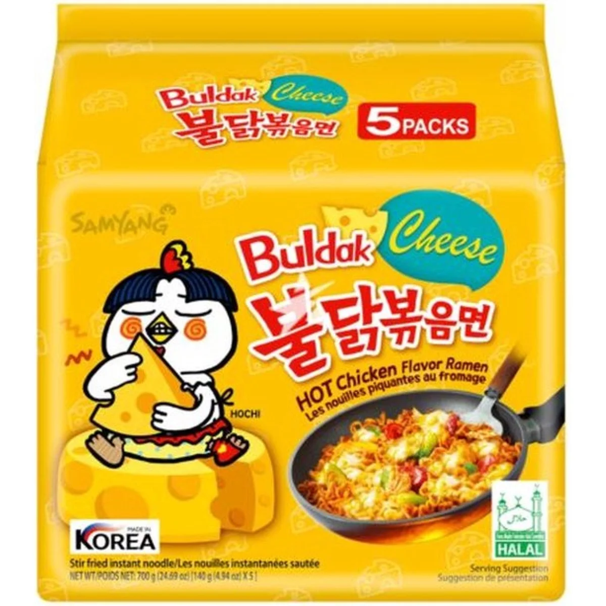 samy3 Samyang Ramen Hot Chicken Cheese 140g (1×40) - Afbeelding 1