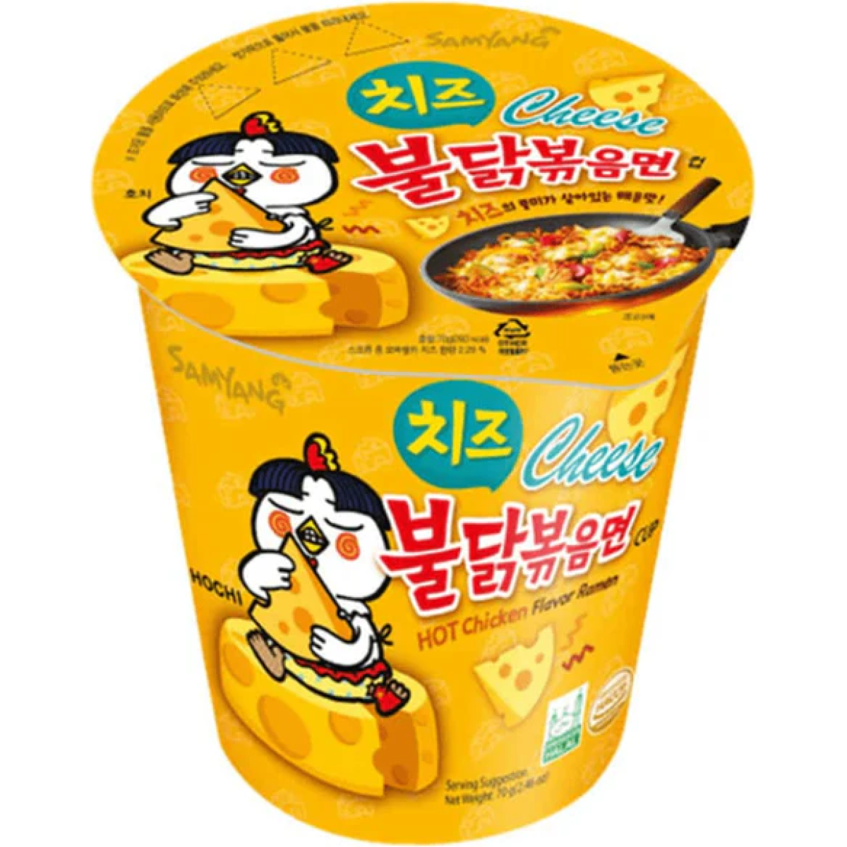 samyang-buldak-ramen-small-cup-chesse-8801073211254-1149832381_grande-1200x1200 Samyang Buldak Spicy Ramen Cheese Cup 70 g (1×6) - Afbeelding 1
